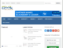 Tablet Screenshot of mustbegeek.com